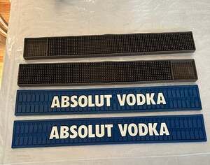Absolut Vodka Rubber Bar Mat Set